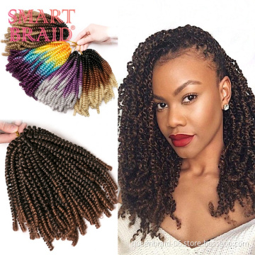 Factory Crochet Braid Ombre Color Hair Extension Braids Crochet Braiding Hair New Style Spring Twist Hair Synthetic